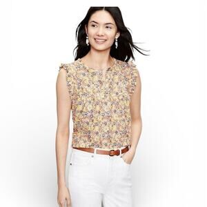 LOFT Women’s Floral Relaxed Blouse Size Medium